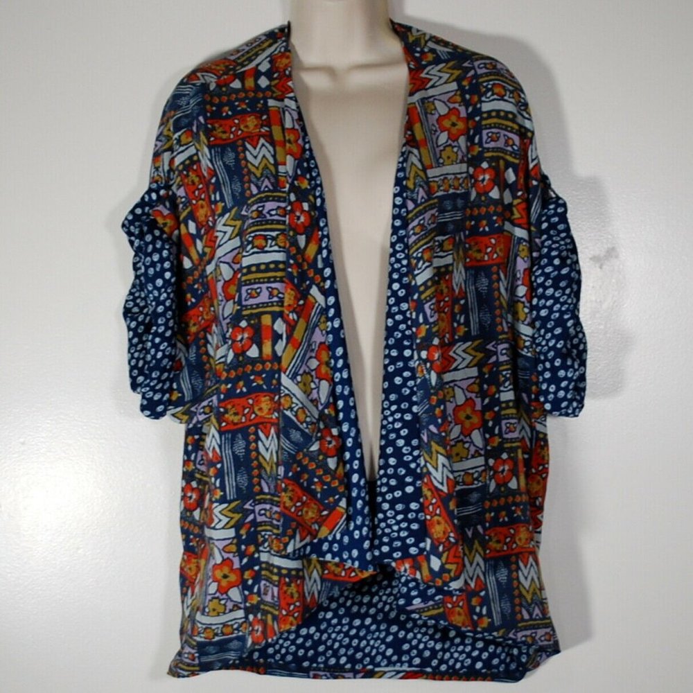 Anthropologie Porridge Close Constellations Silk Floral Kimono Jacket - Picture 2 of 6